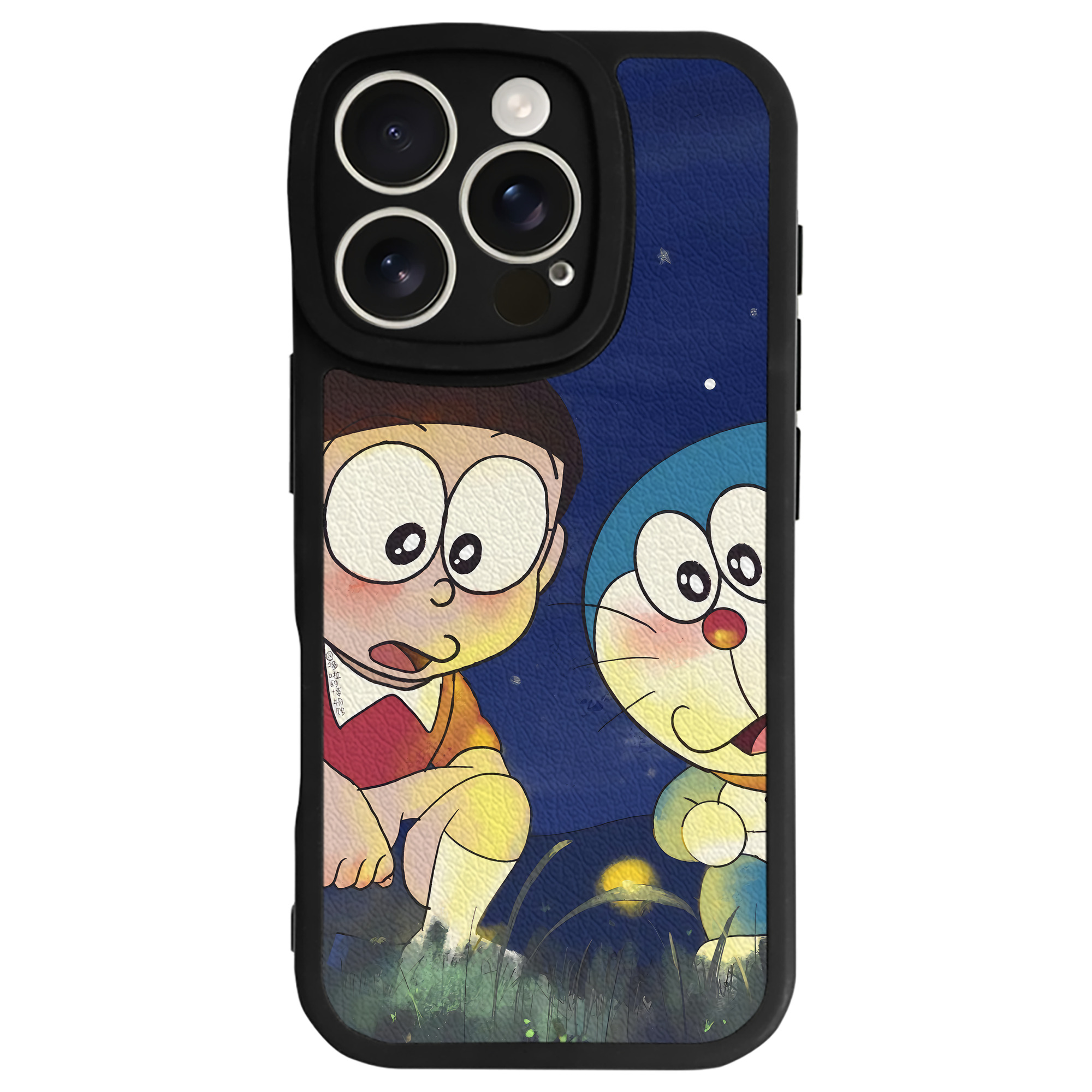 （画像用） ドラえもん Doraemon 【iPhone 16シリーズ対応】シリコンスマホケース（レザー調） 材質：シリコン